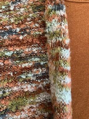Song n Spirit Loop Yarn in Autumn Colors shawl collar fingertip length